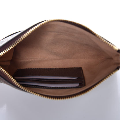 Gucci GG Supreme Monogram Web Small Ophidia Pouch Clutch Beige New Acero 5 of 8