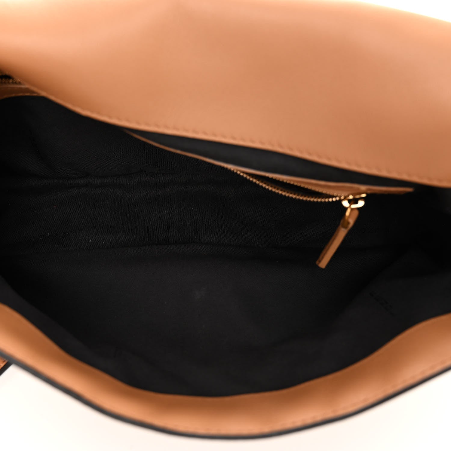 Fendi Nappa FF 1974 Embossed Baguette Miele Scuro 5 of 10
