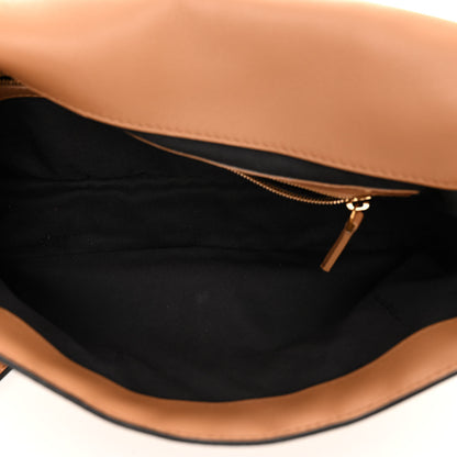 Fendi Nappa FF 1974 Embossed Baguette Miele Scuro 5 of 10