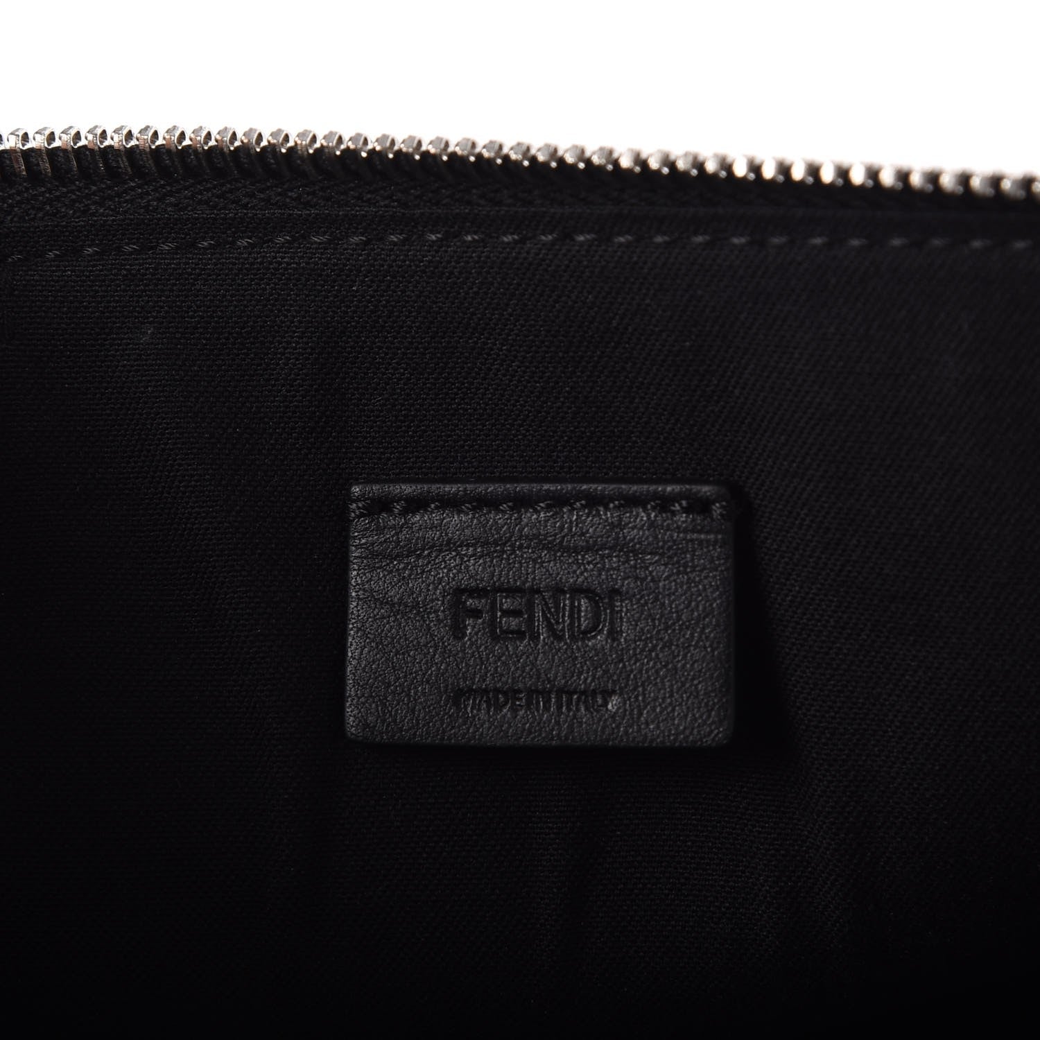 Fendi Vitello Dolce Studded Mini 2Jours Pouch Black Multicolor 6 of 7