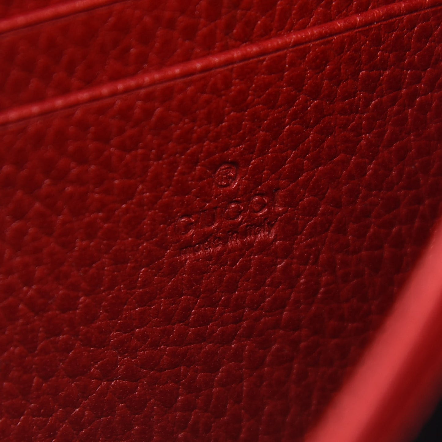 Calfskin Mini Dionysus Chain Wallet Hibiscus Red