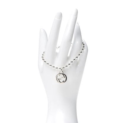 Gucci Sterling Silver Interlocking GG Charm Bracelet 2 of 5