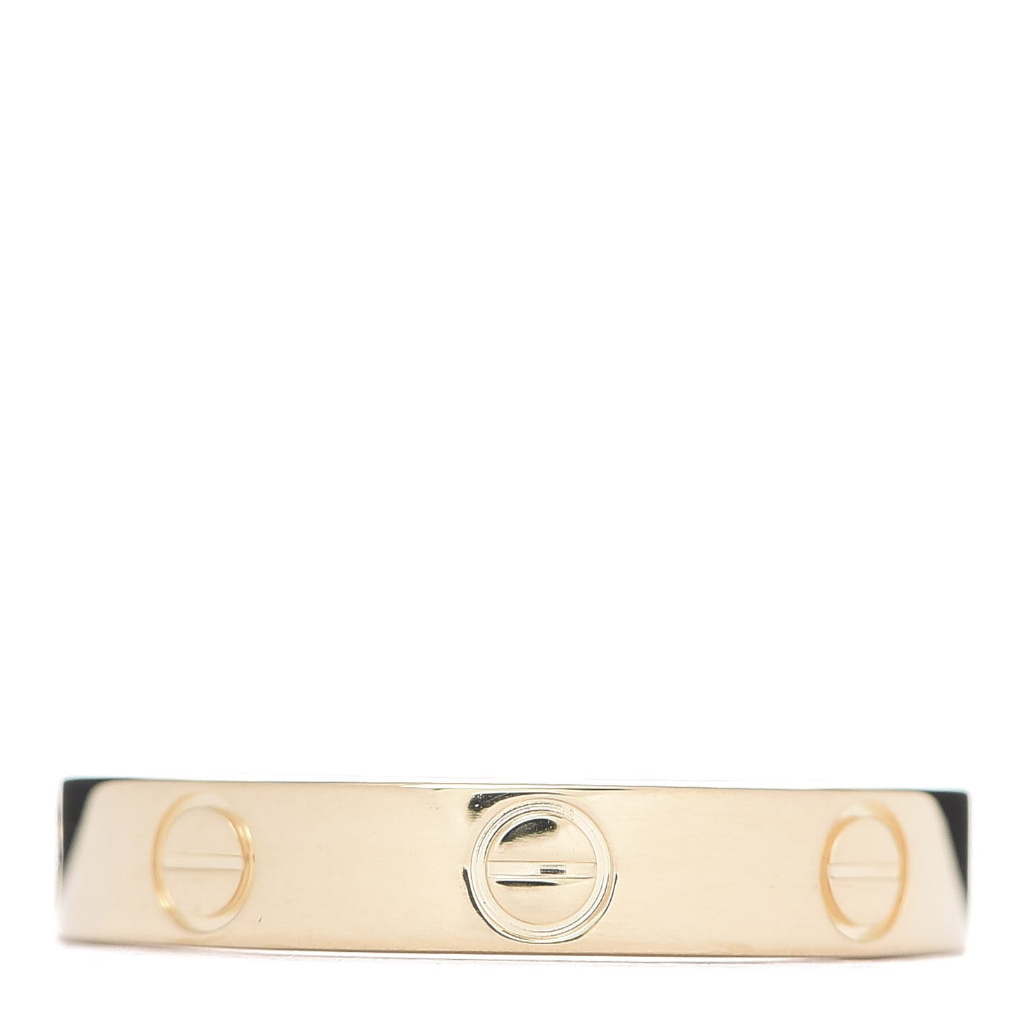 18K Yellow Gold 3.5mm LOVE Wedding Band Ring 53 6.5