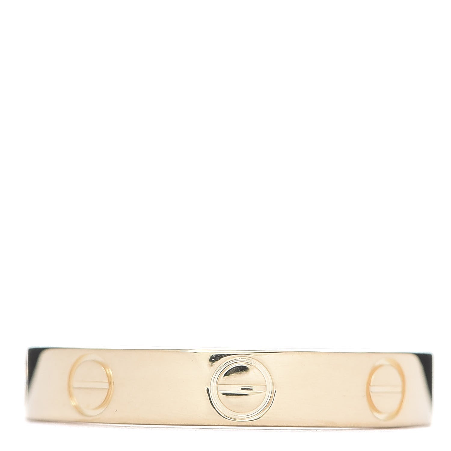 Cartier 18K Yellow Gold 3.5mm LOVE Wedding Band Ring 53 6.5 3 of 4