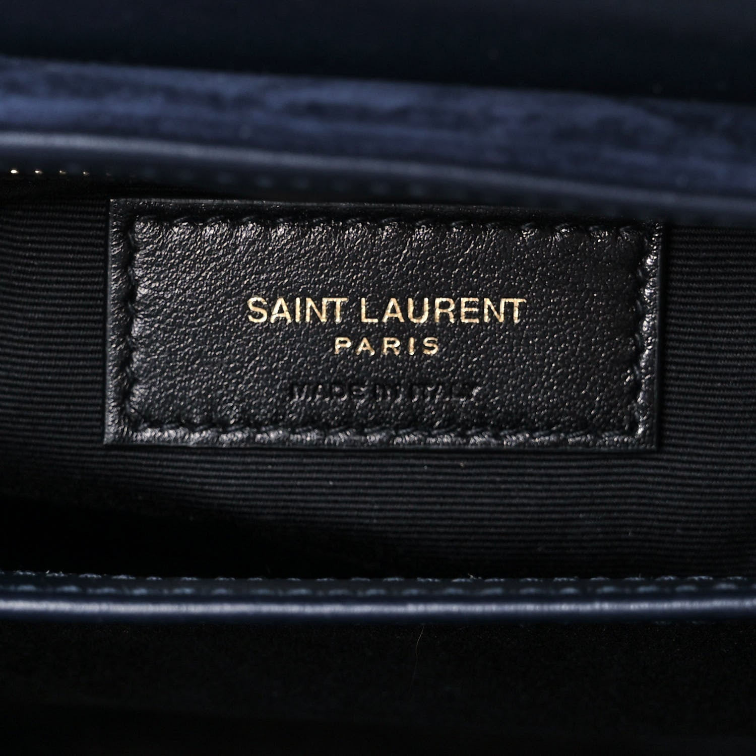 Saint Laurent Suede Toy Loulou Shoulder Bag Deep Marine 6 of 14