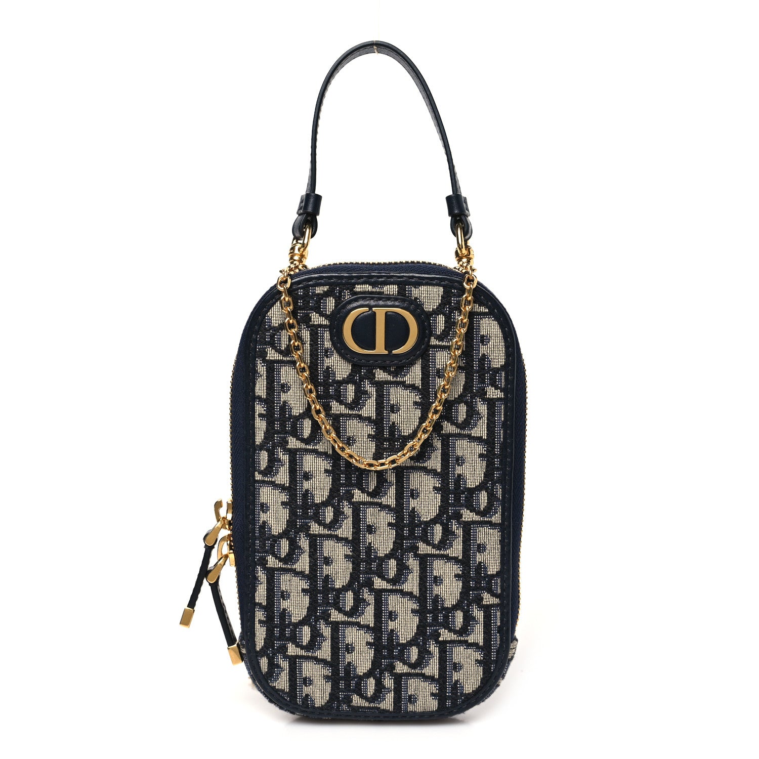 Christian Dior Oblique 30 Montaigne Phone Holder Blue 1 of 11