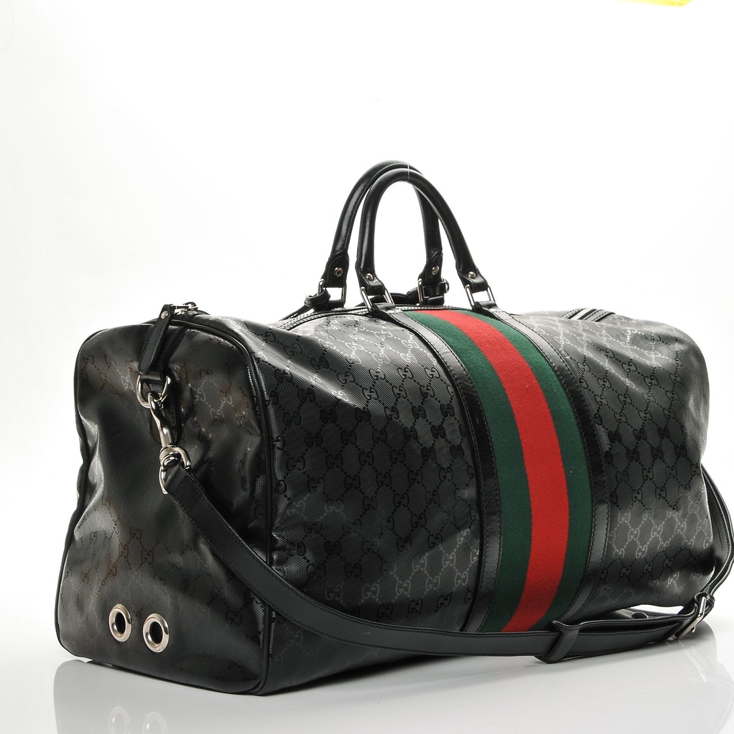 Imprime Monogram Web Carry On Duffle Bag Black