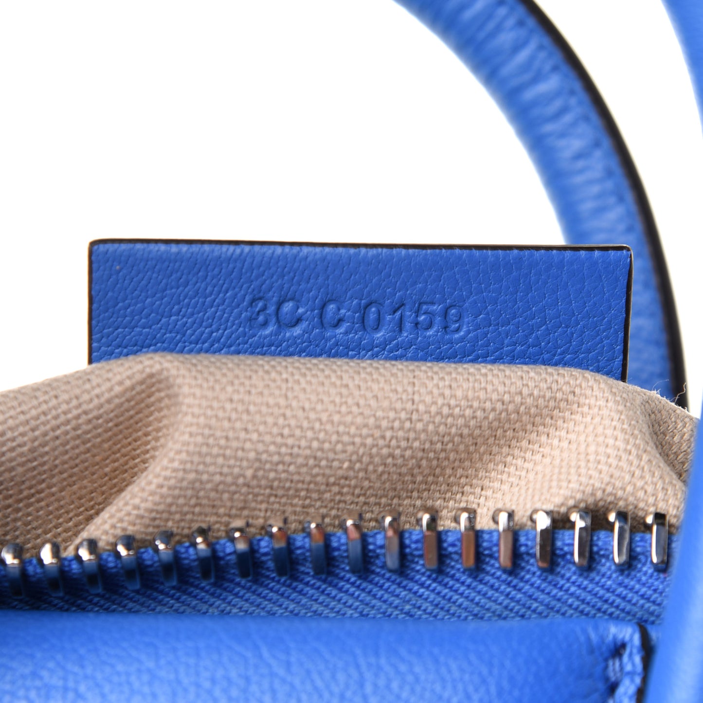 Sugar Goatskin Mini Antigona Persian Blue
