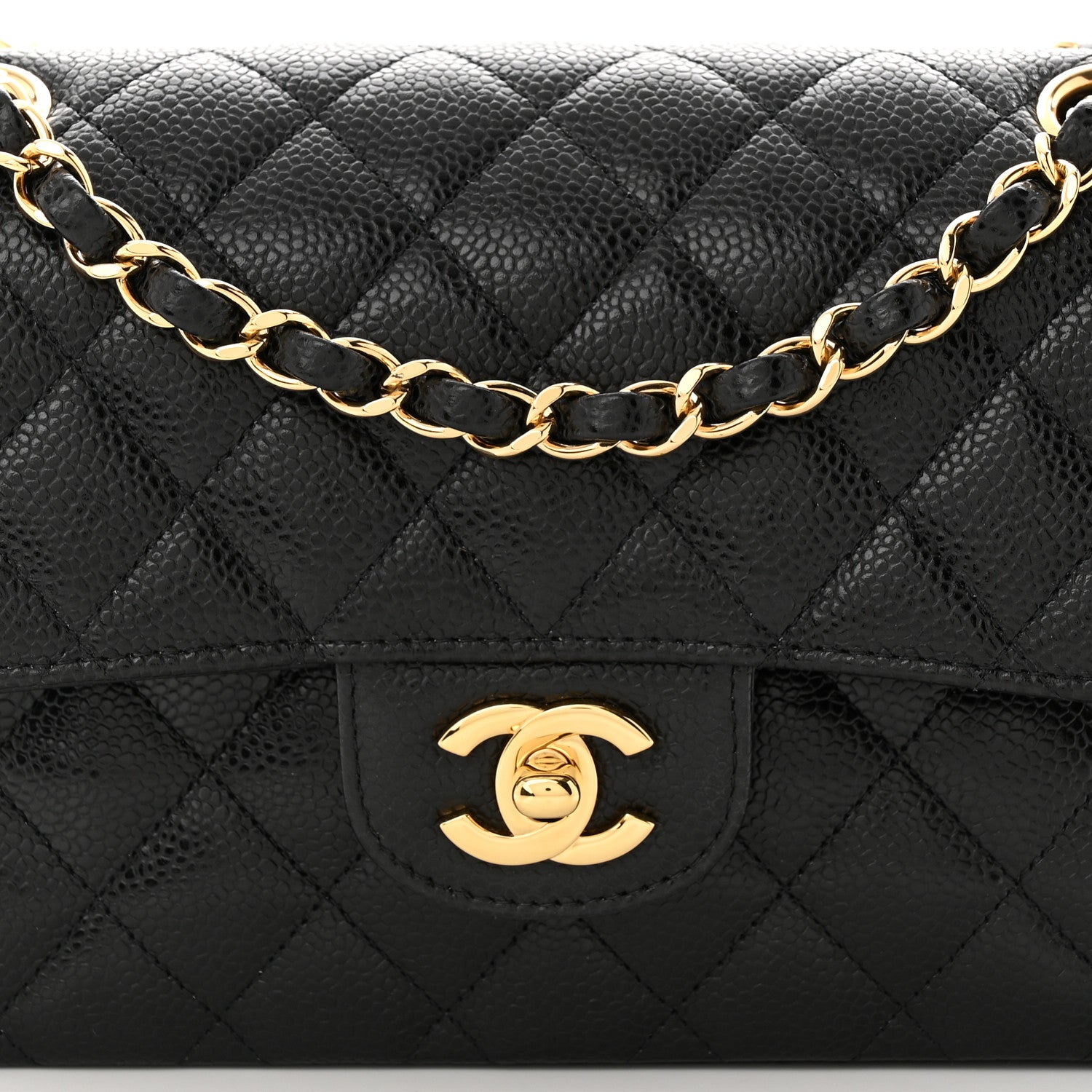 Chanel Caviar Quilted Small Double Flap Black 8 of 10