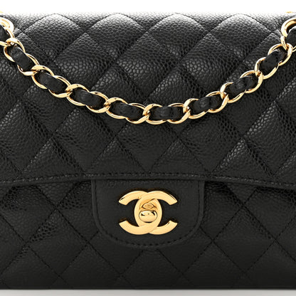 Chanel Caviar Quilted Small Double Flap Black 8 of 10