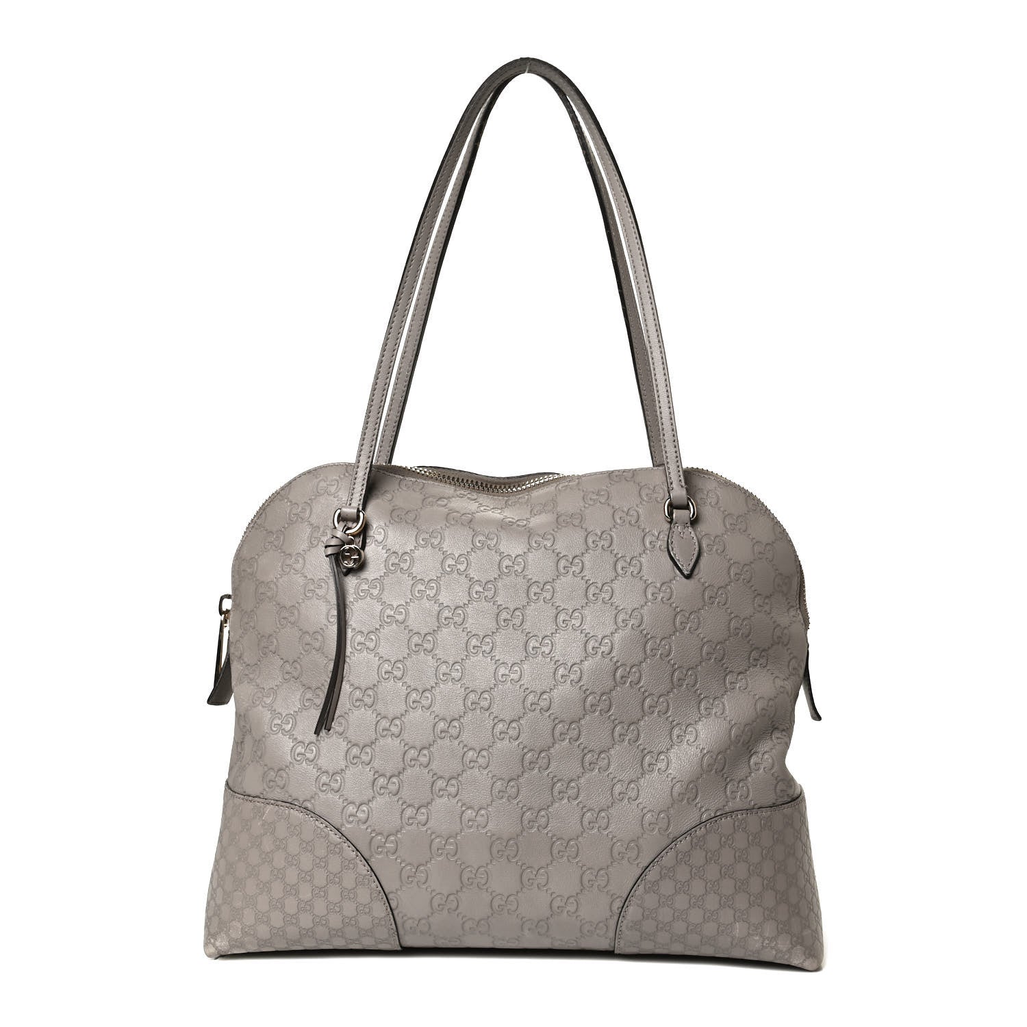 Gucci Guccissima Medium Bree Shoulder Bag Storm Grey 1 of 11