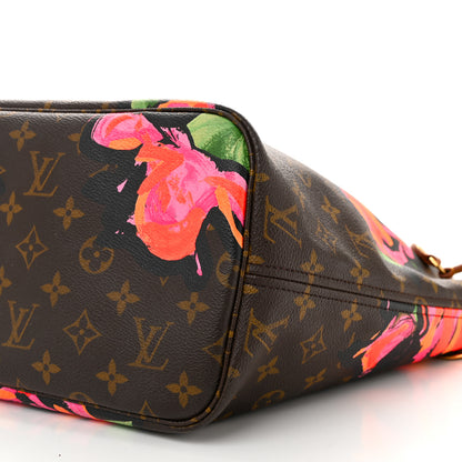 Louis Vuitton Monogram Roses Neverfull MM 10 of 13