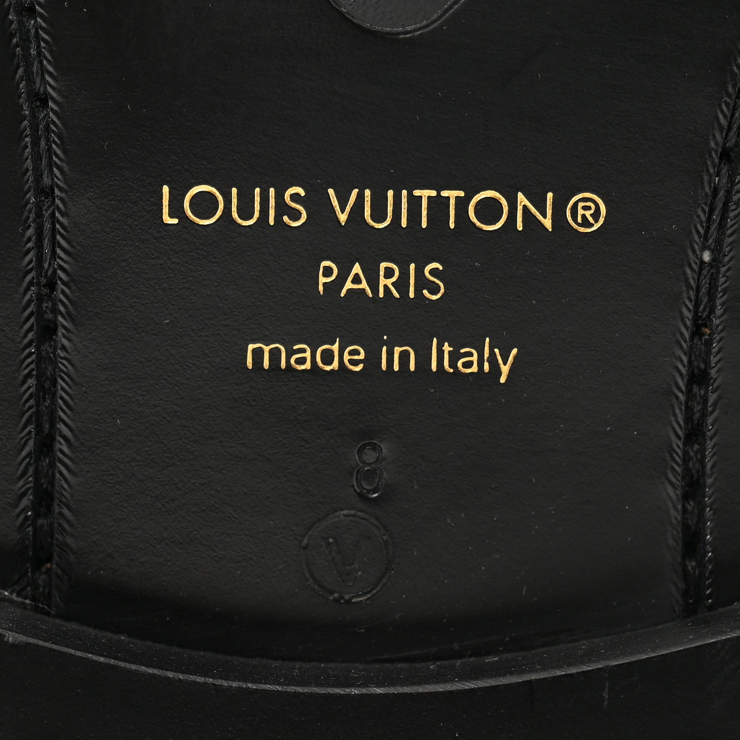 Louis Vuitton Calfskin Monogram Eclipse Mens Major Loafers 8 Black 9 of 9