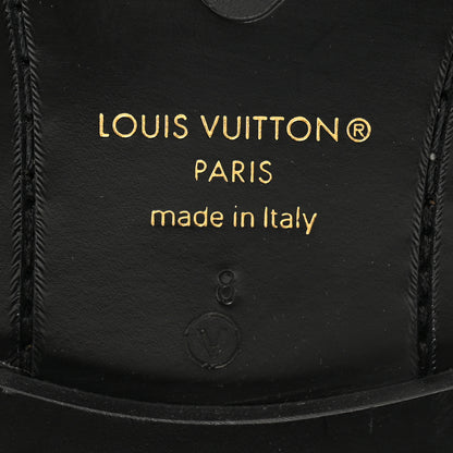 Louis Vuitton Calfskin Monogram Eclipse Mens Major Loafers 8 Black 9 of 9