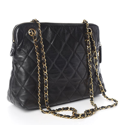 Chanel Lambskin Quilted Shoulder Bag Black 3 of 13