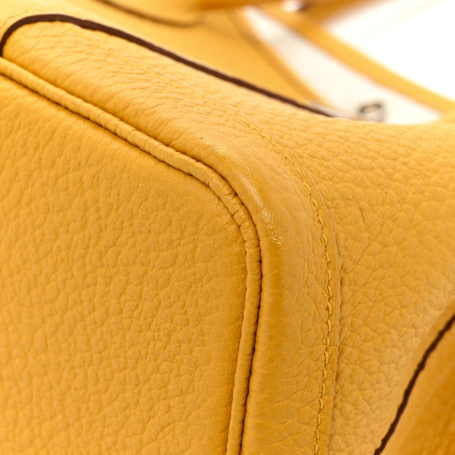 Hermes Vache Country Garden Party 30 TPM Jaune Ambre 13 of 16