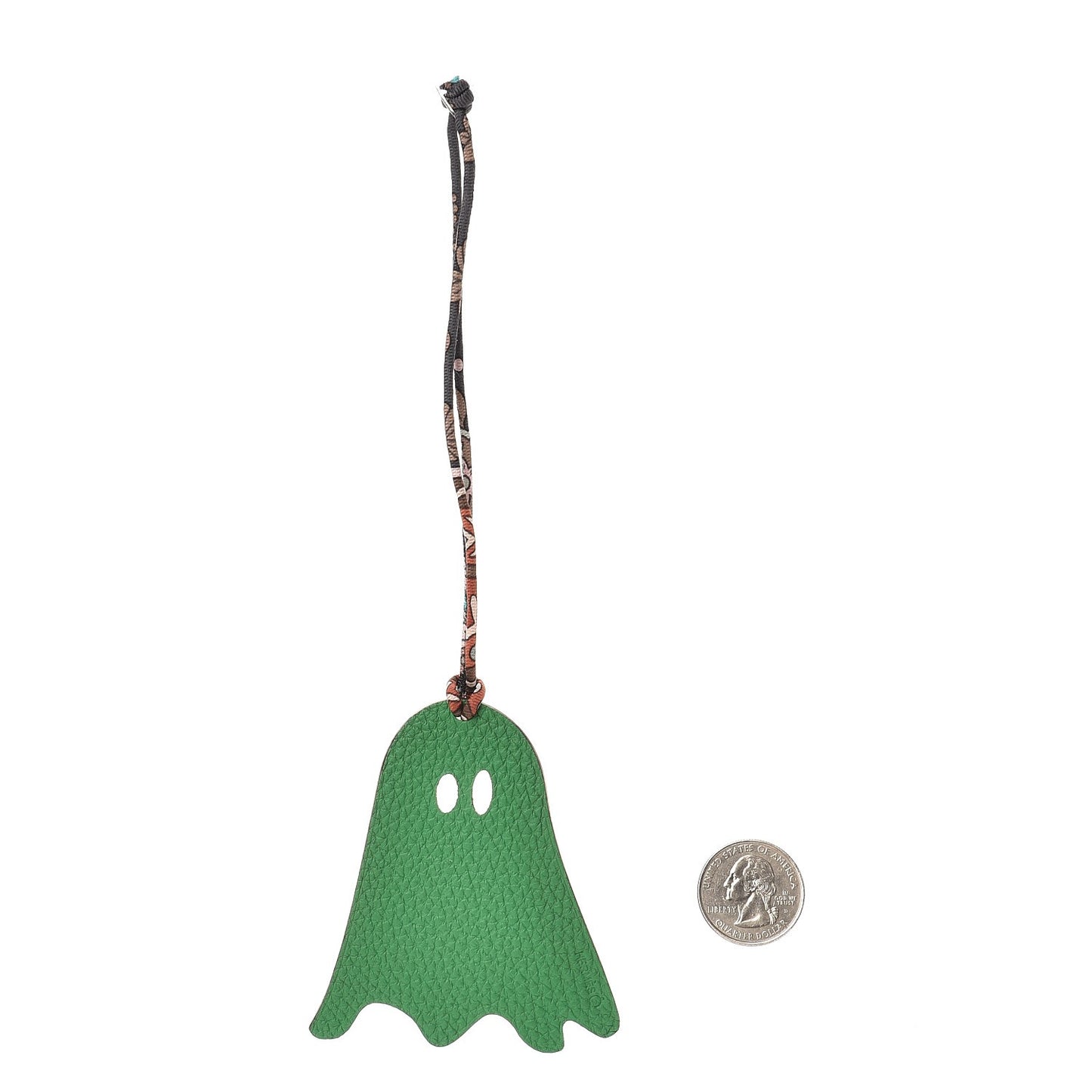Togo Epsom Petit H Ghost Bag Charm Bambou Rouge Casaque