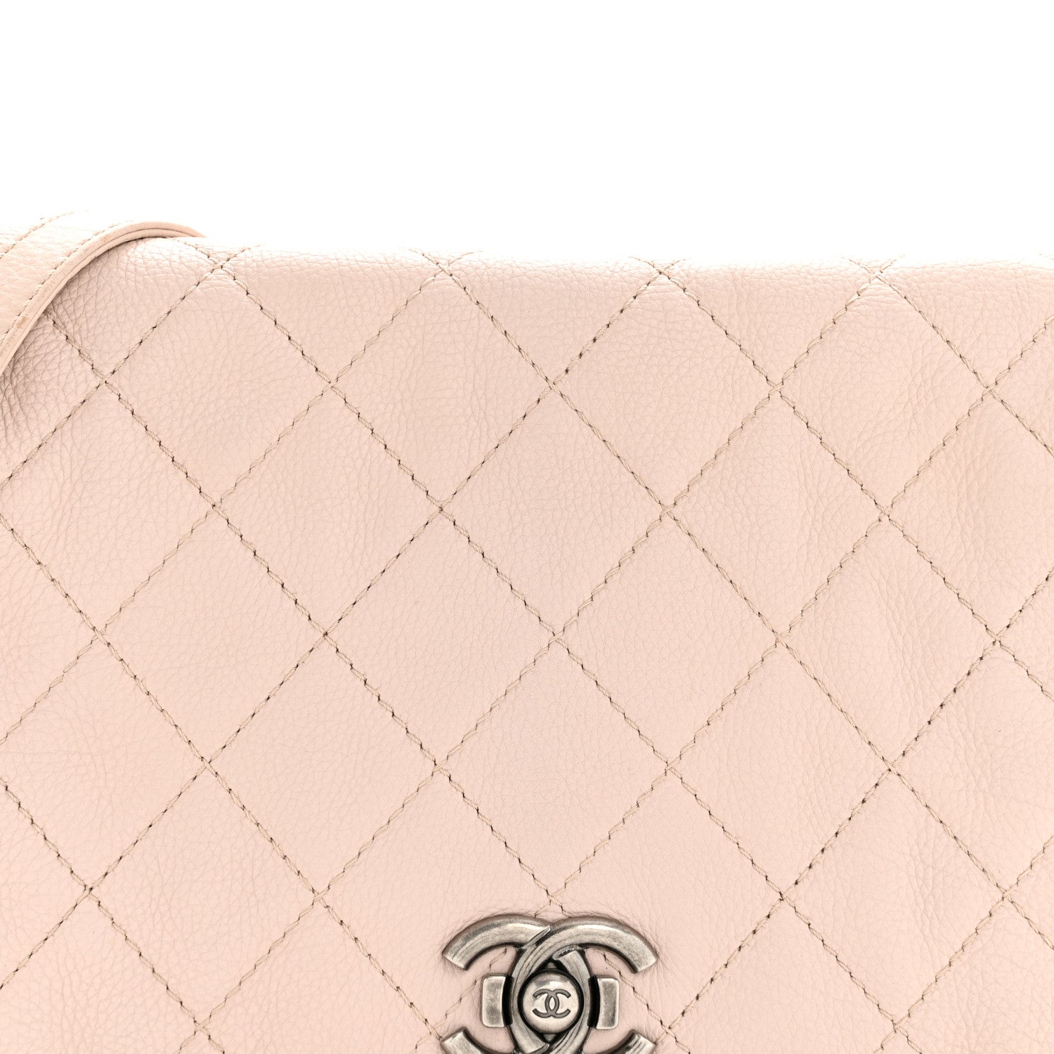 Chanel Calfskin Quilted Couture Messenger Light Pink 8 of 14