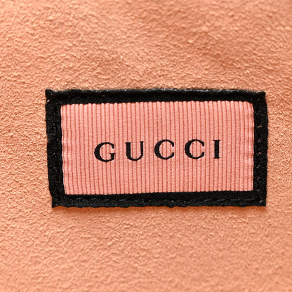 Gucci Calfskin GucciGhost Print Pouch Hibiscus Red 7 of 8