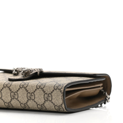 Gucci GG Supreme Monogram Mini Dionysus Chain Wallet Beige Taupe 9 of 9
