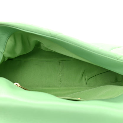 Chanel Lambskin Quilted Large Chanel 19 Flap Light Green 5 of 10