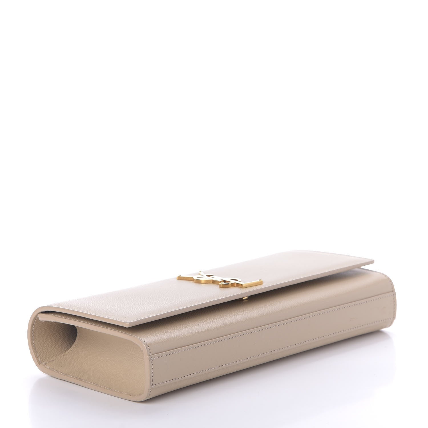 Saint Laurent Grain De Poudre Classic Monogram Cassandre Clutch Nude Powder 4 of 10