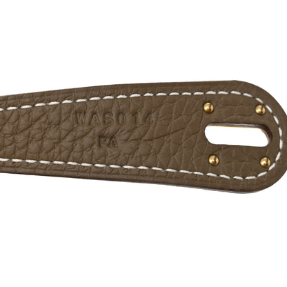 Hermes Taurillon Clemence Lindy 30 Etoupe 7 of 10