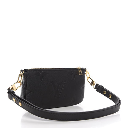 Louis Vuitton Empreinte Monogram Giant Multi Pochette Accessories Large Pochette Black 3 of 9