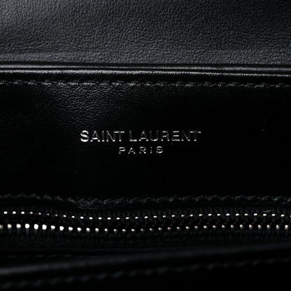 Saint Laurent Calfskin Y Quilted Monogram Toy Loulou Crossbody Bag Black 6 of 9