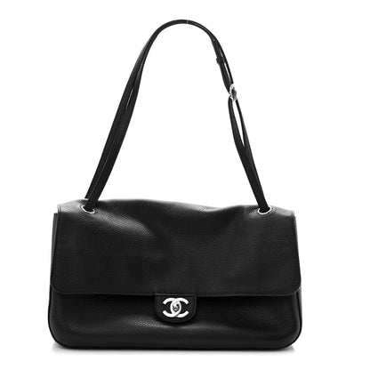 Chanel Grained Calfskin Small Souplissimo Maxi Flap Black 1 of 10