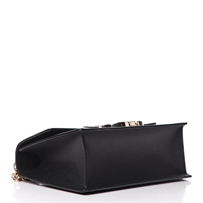 Christian Dior Grained Calfskin Embossed 30 Montaigne Chain Flap Bag Black 4 of 10
