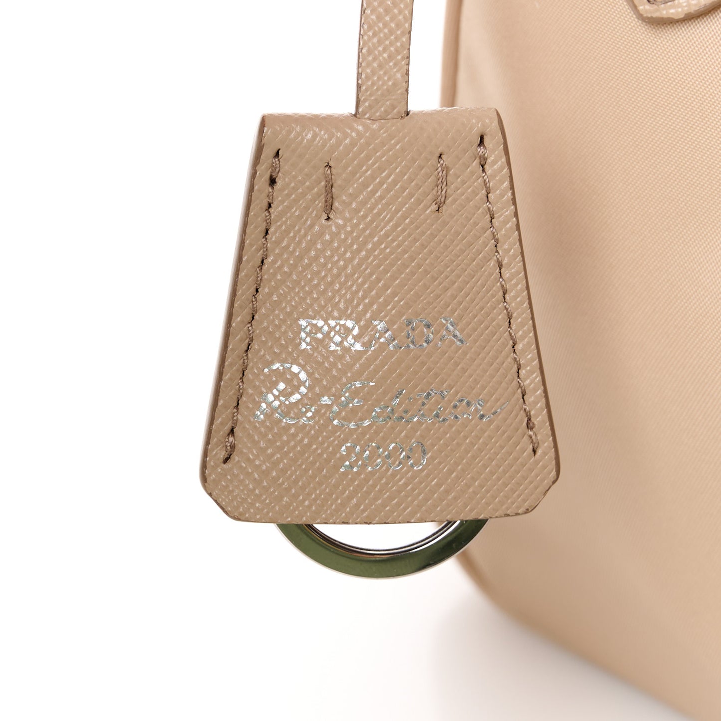 Re-Nylon Saffiano Mini Re-Edition 2000 Bag Deserto