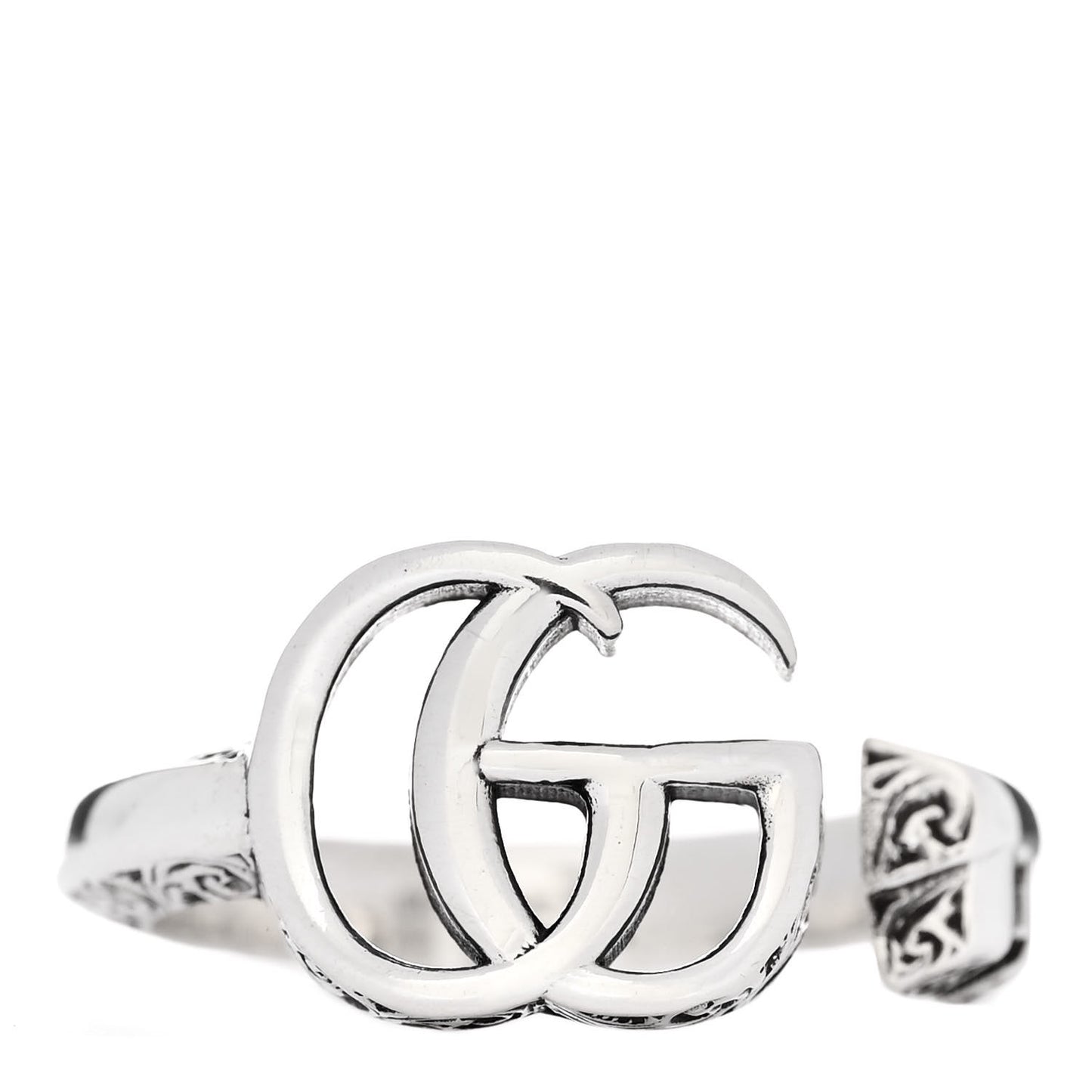 Sterling Silver GG Marmont Open Ring 57 8