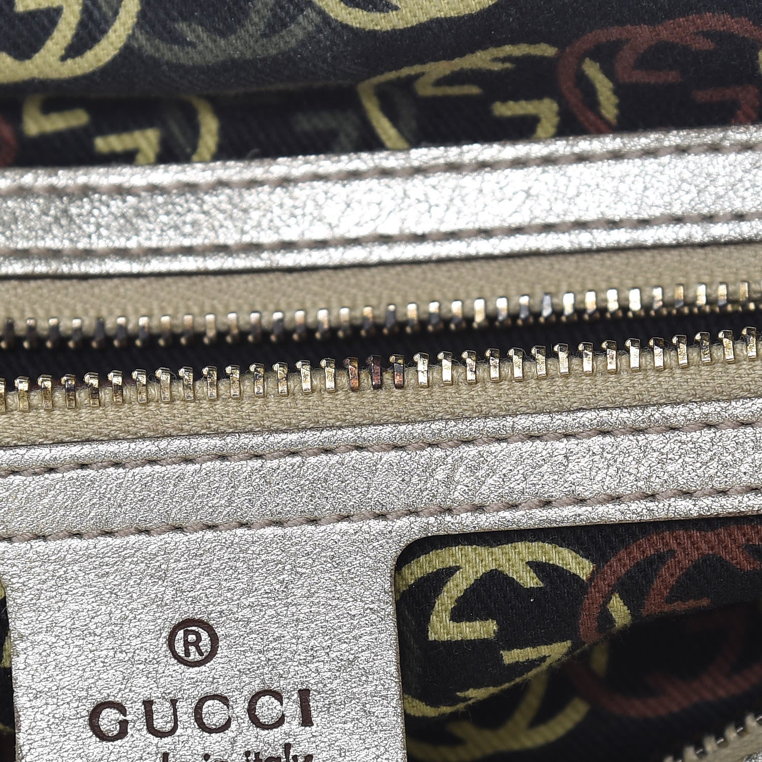 Gucci Metallic Calfskin Small Britt Boston Gold 8 of 17