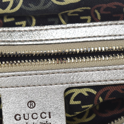 Gucci Metallic Calfskin Small Britt Boston Gold 8 of 17