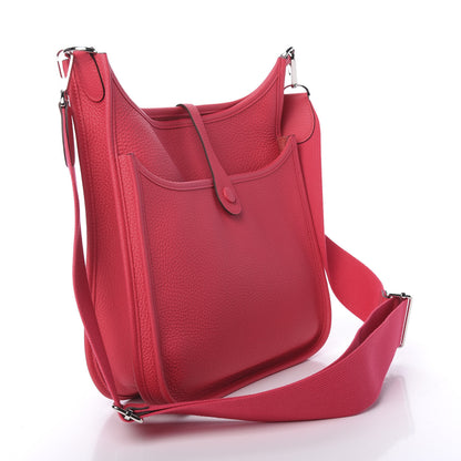 Hermes Taurillon Clemence Evelyne III PM Rose Extreme 3 of 10