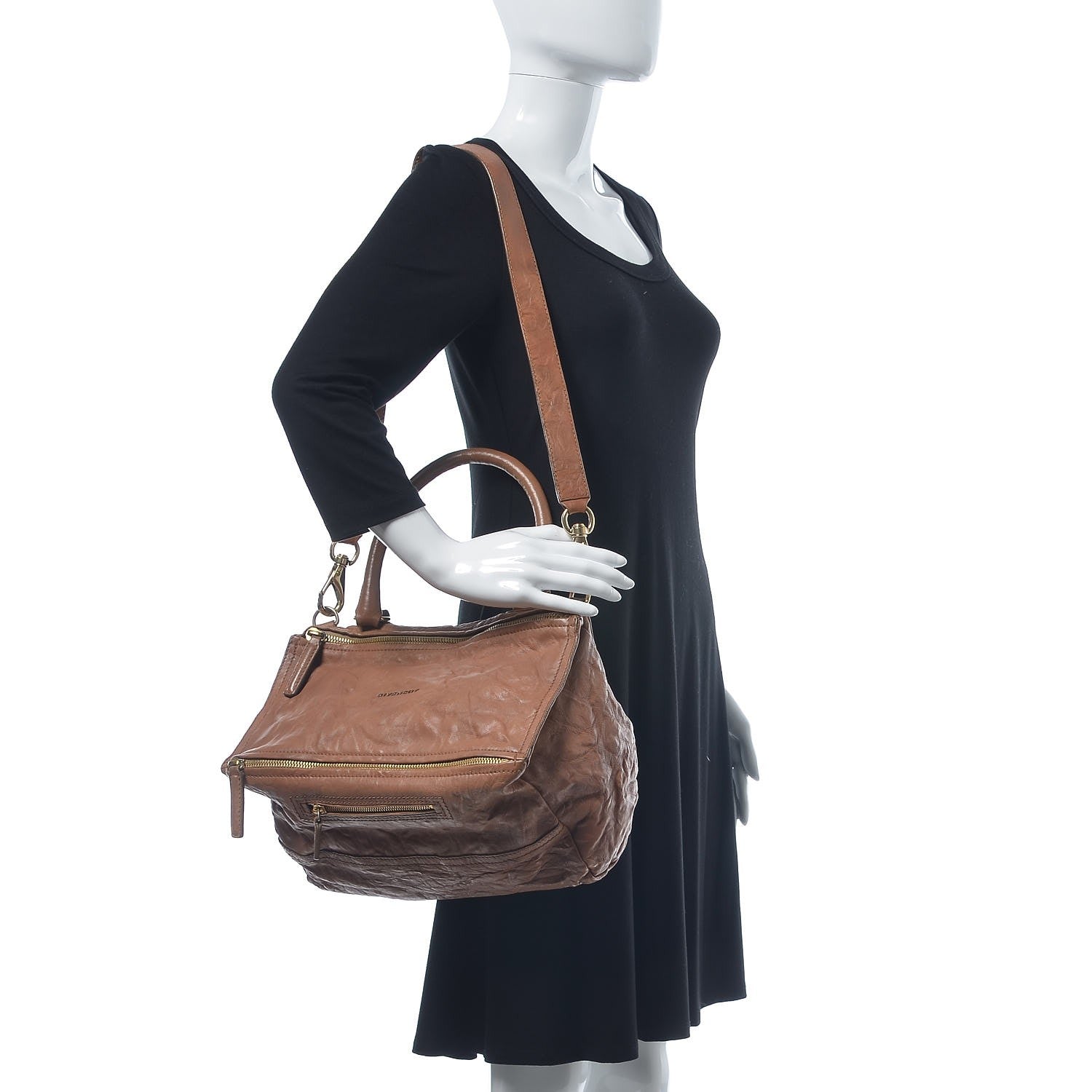Givenchy Tumbled Sheepskin Medium Pandora Brown 2 of 14
