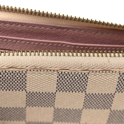 Louis Vuitton Damier Azur Clemence Wallet Rose Ballerine 8 of 9