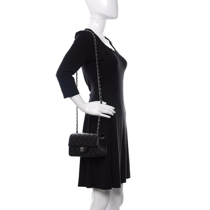 Chanel Lambskin Quilted Mini Rectangular Flap Black 2 of 11