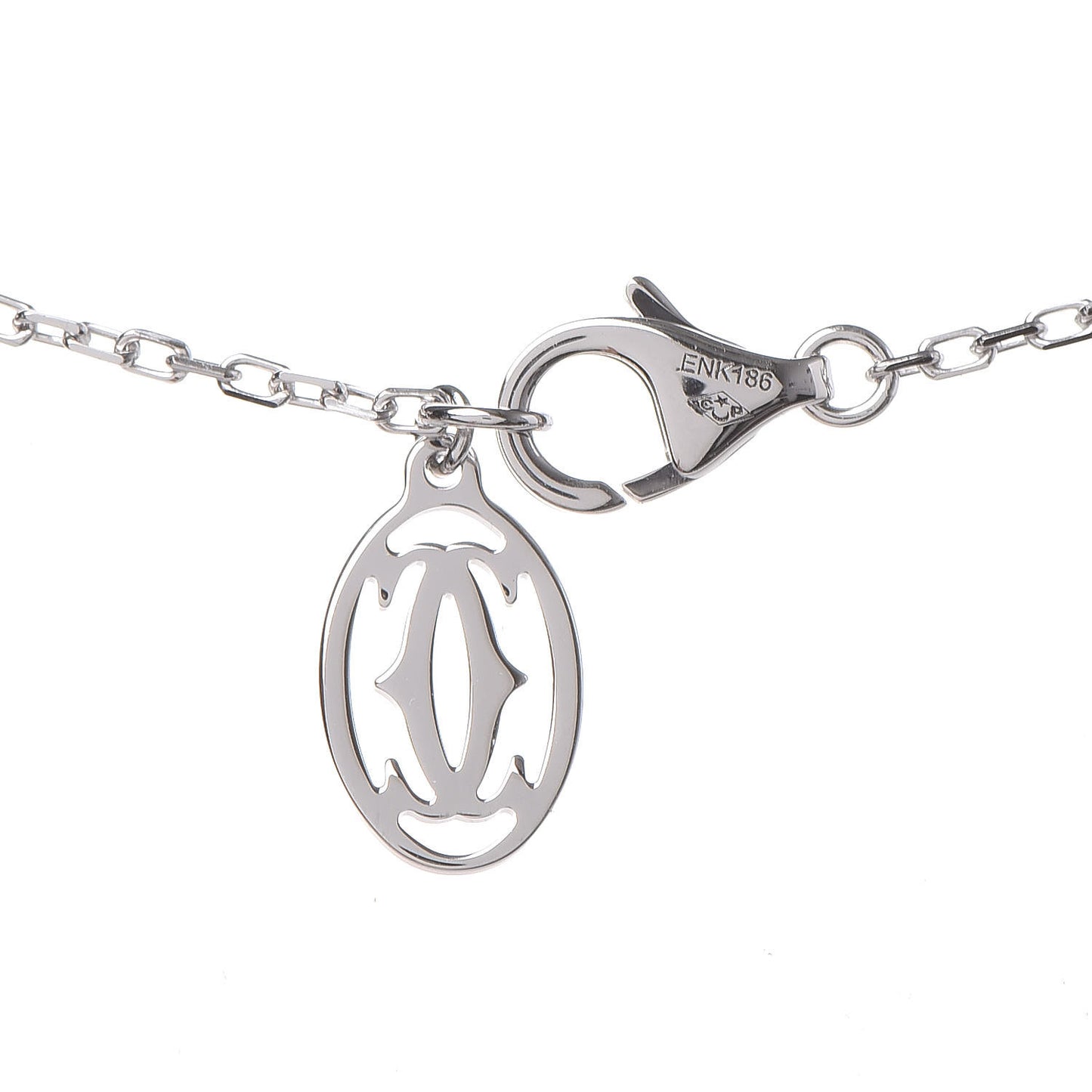 18K White Gold Diamond LM D'Amour Pendant Necklace