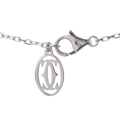 Cartier 18K White Gold Diamond LM D'Amour Pendant Necklace 5 of 6