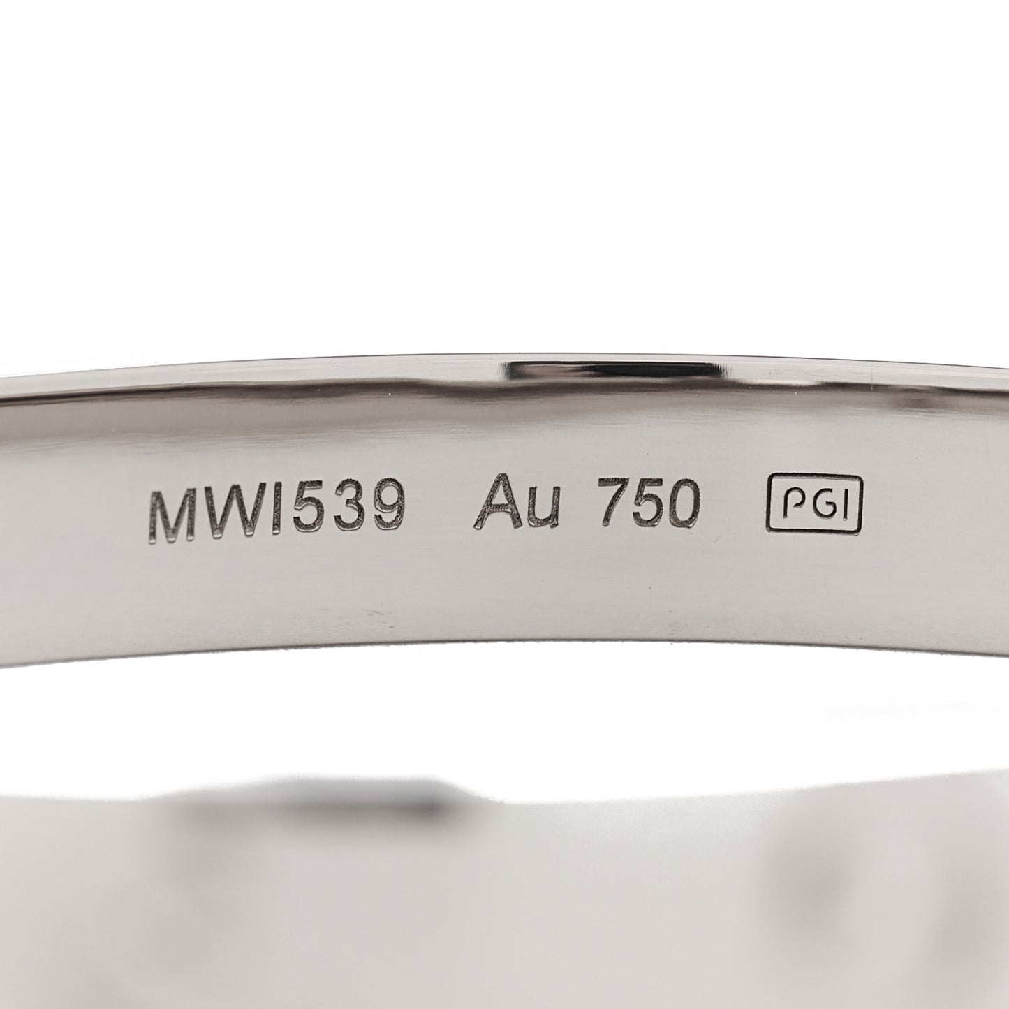 18K White Gold LOVE Bracelet 16