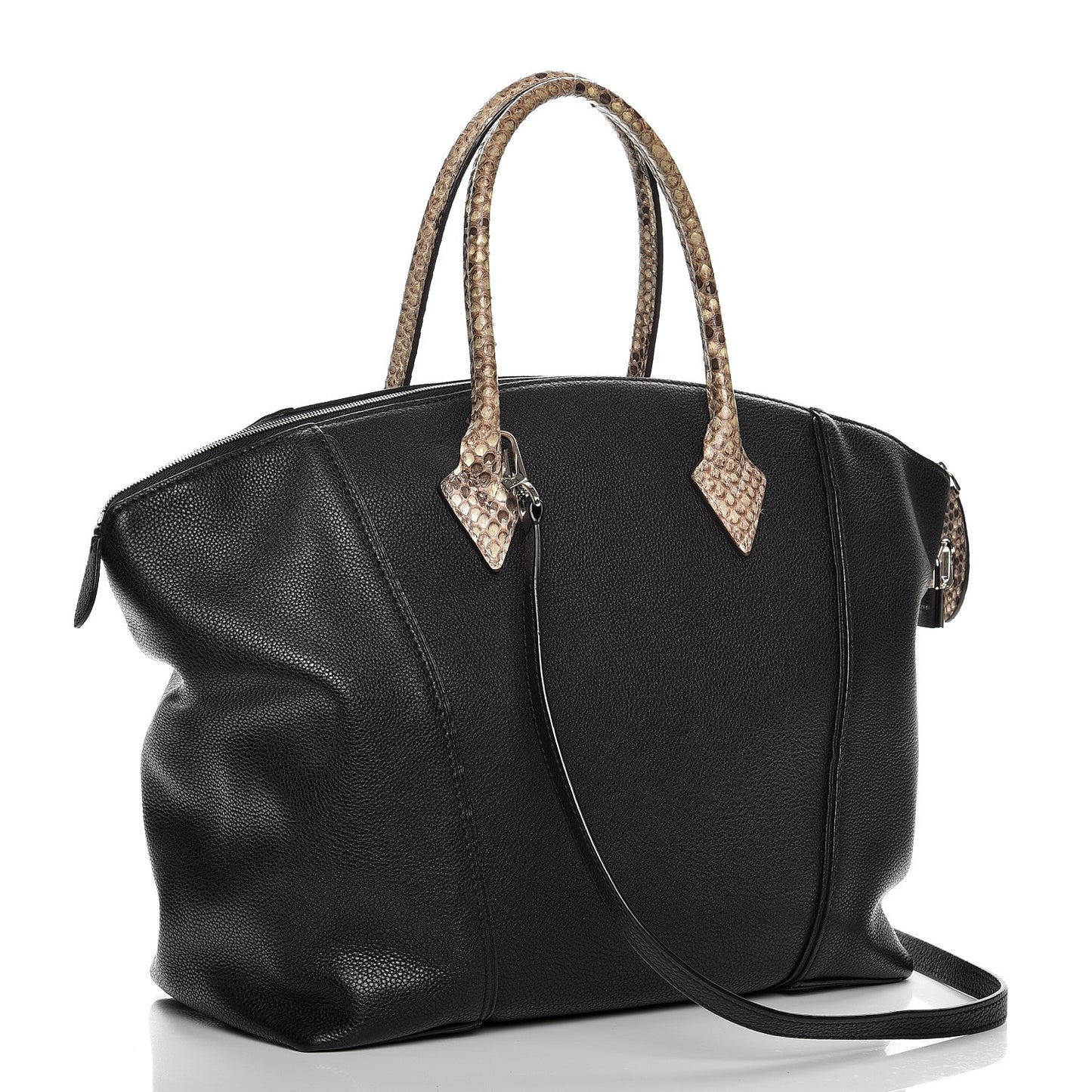 Veau Cachemire Python Soft Lockit MM Black