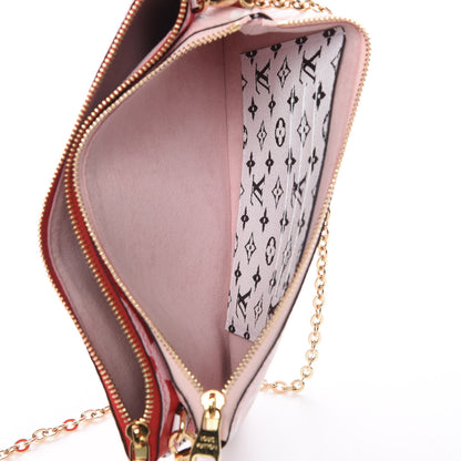 Louis Vuitton Monogram Giant Double Zip Pochette Rouge 8 of 11