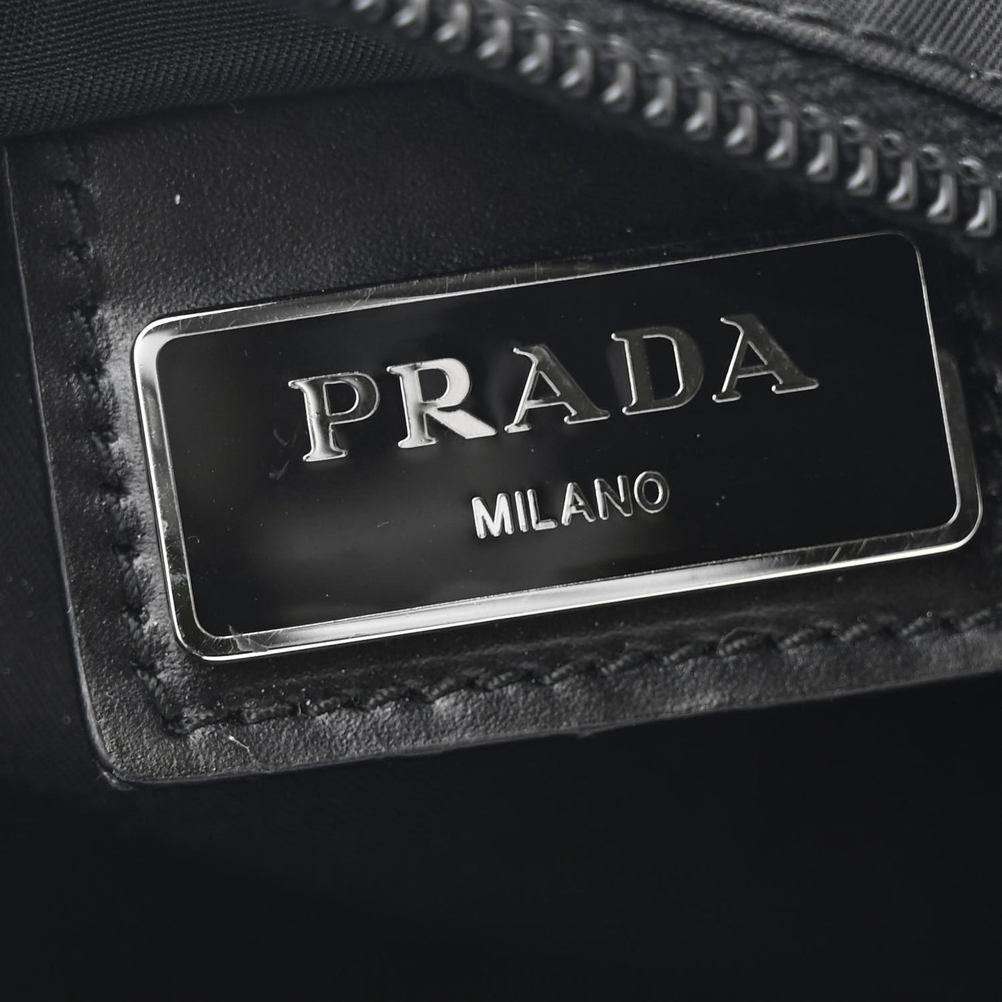 Nylon Vela Flat Messenger Bag Black