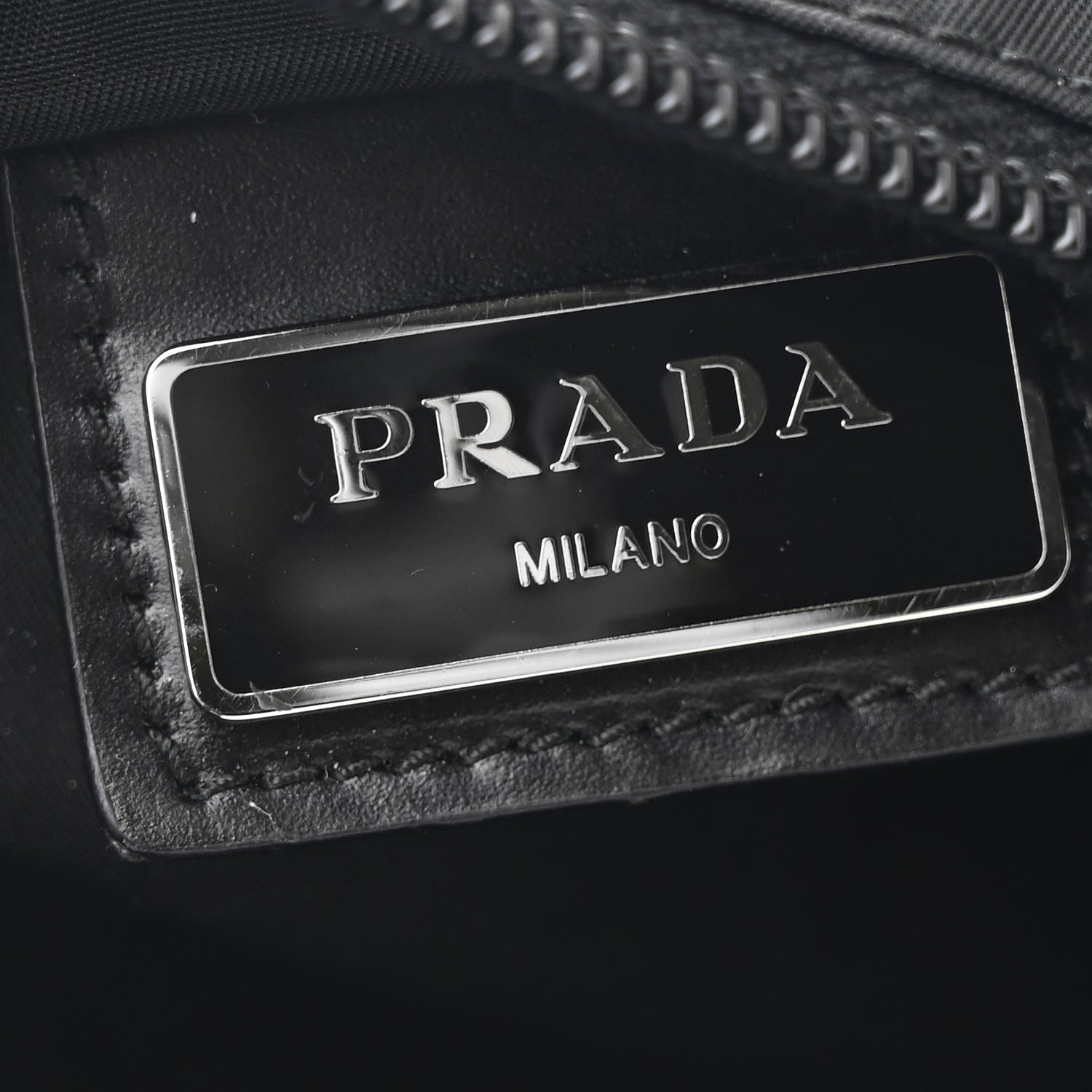 Prada Nylon Vela Flat Messenger Bag Black 6 of 10