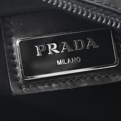 Prada Nylon Vela Flat Messenger Bag Black 6 of 10