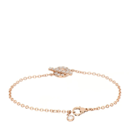 Hermes 18K Rose Gold Diamond Finesse Bracelet ST 4 of 5