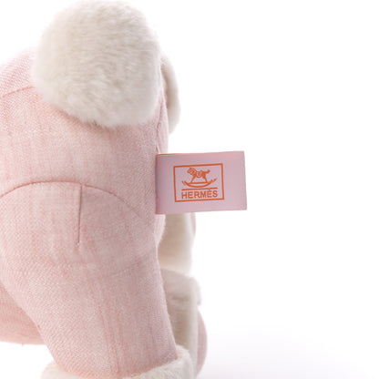 Hermes Linen Baby Hermy Plush Toy Rose Lilas 9 of 11