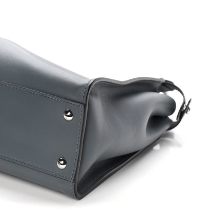 Fendi Vitello Seta Shiny Nappa Medium Peekaboo Iconic Satchel Tempesta Grigio Perla 13 of 13